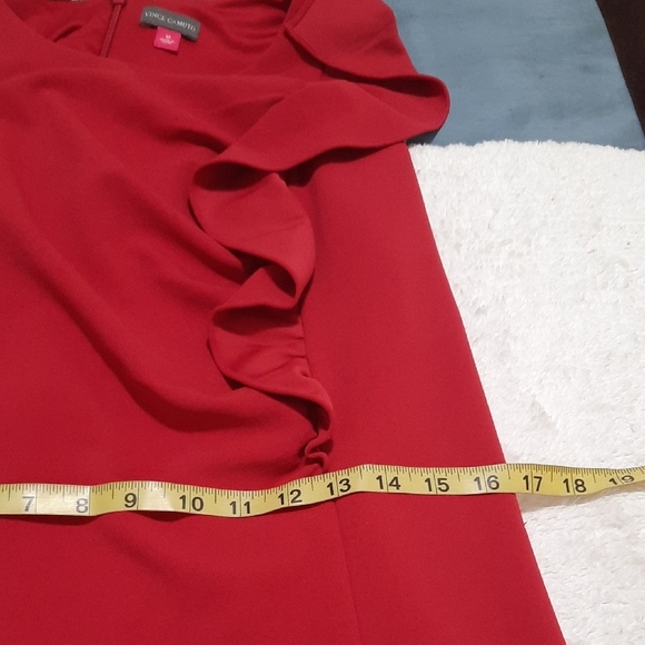 Vince Camuto Red Ruffle Mini Dress - Picture 6 of 9